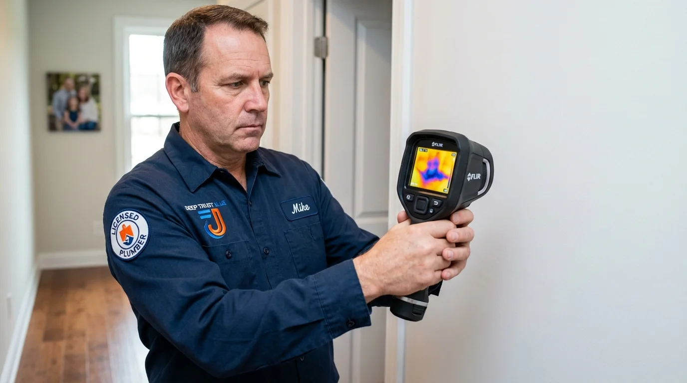 Thermal imaging leak detection by Johns Plumbing LLC in Brackenridge